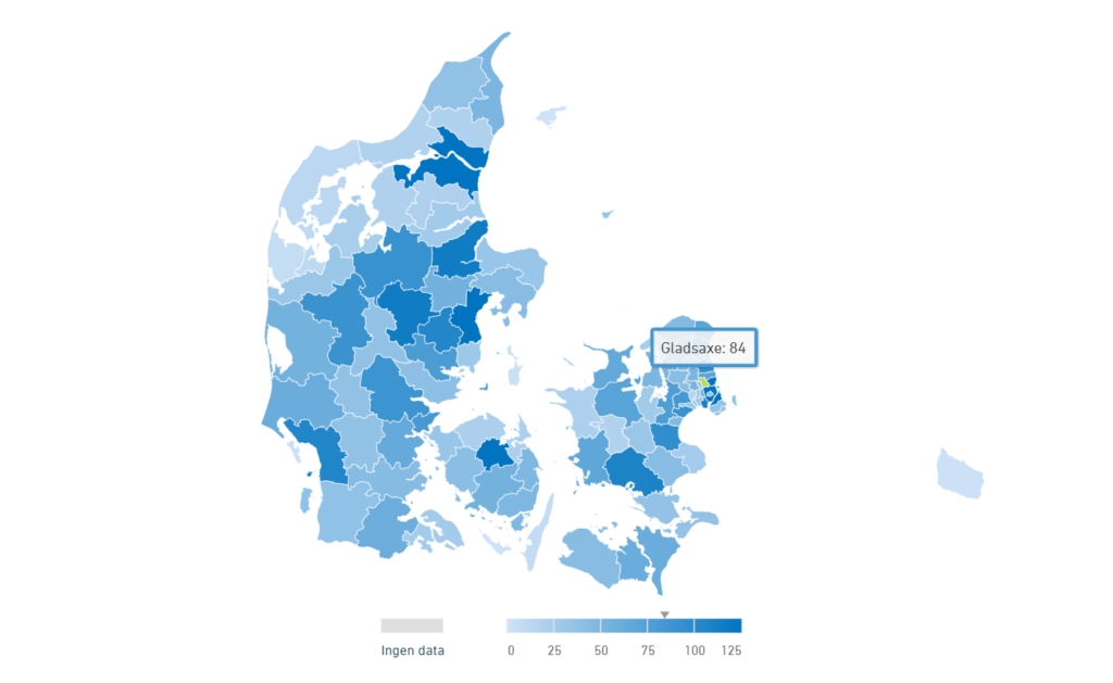 Kort over indbrud i Gladsaxe og Søborg